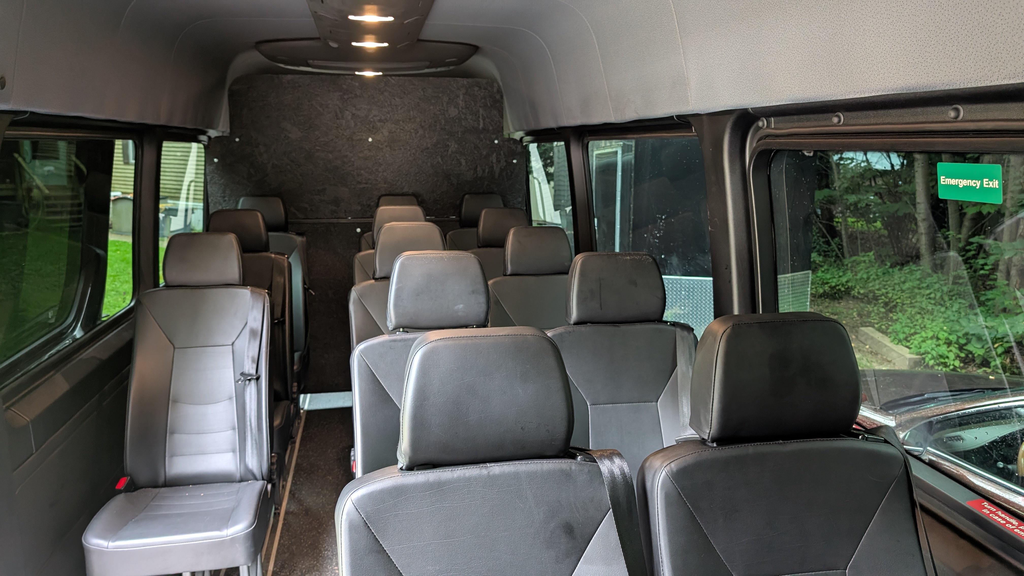 Luxury seating 15-passenger van
